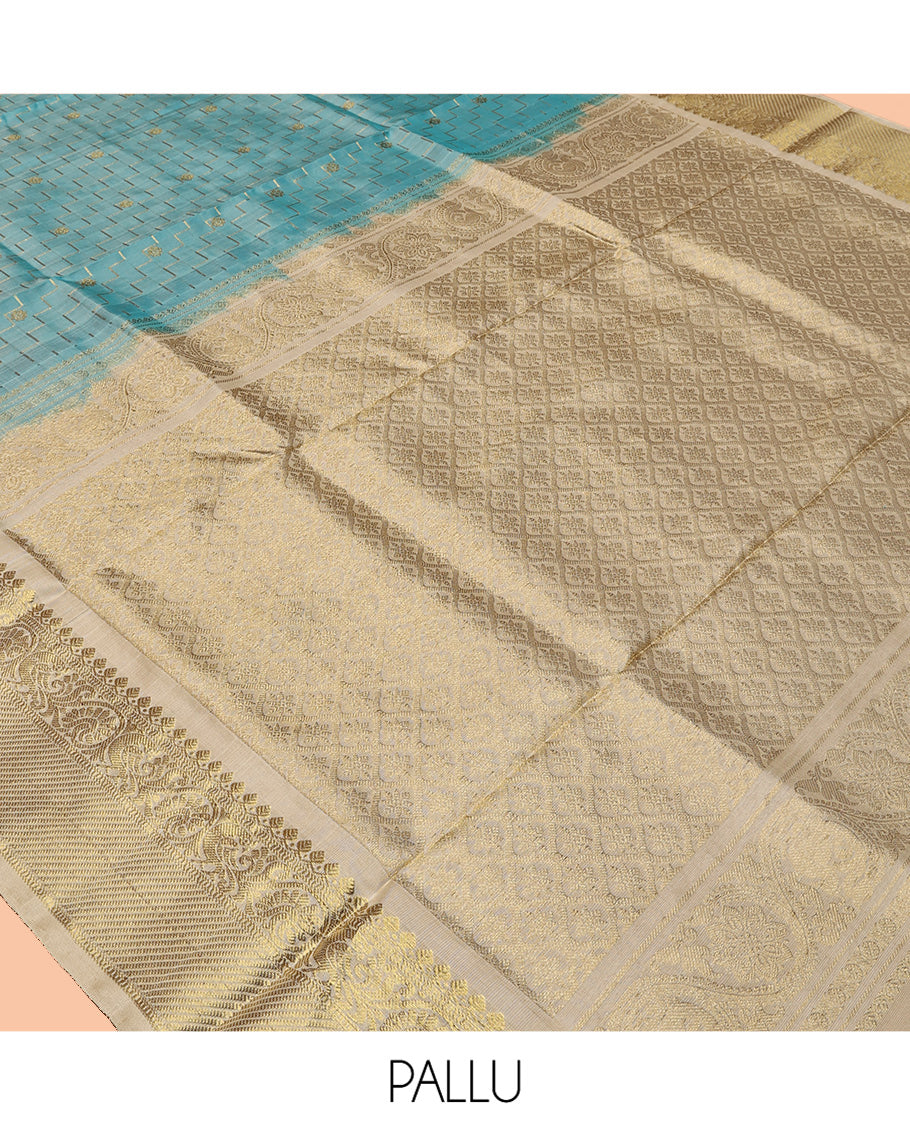 Blue Venkatagiri Silk Saree