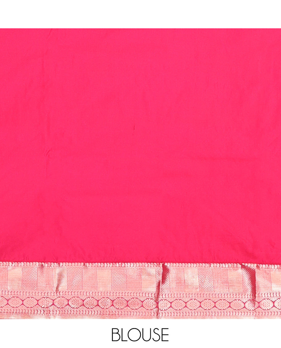 Sandal Zari Buttas Gift Saree