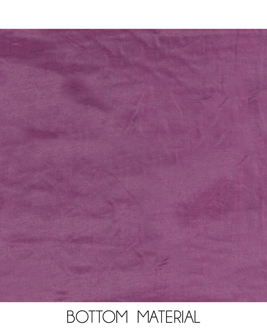 Dark Purple Semi-Silk Material Chudidar Set