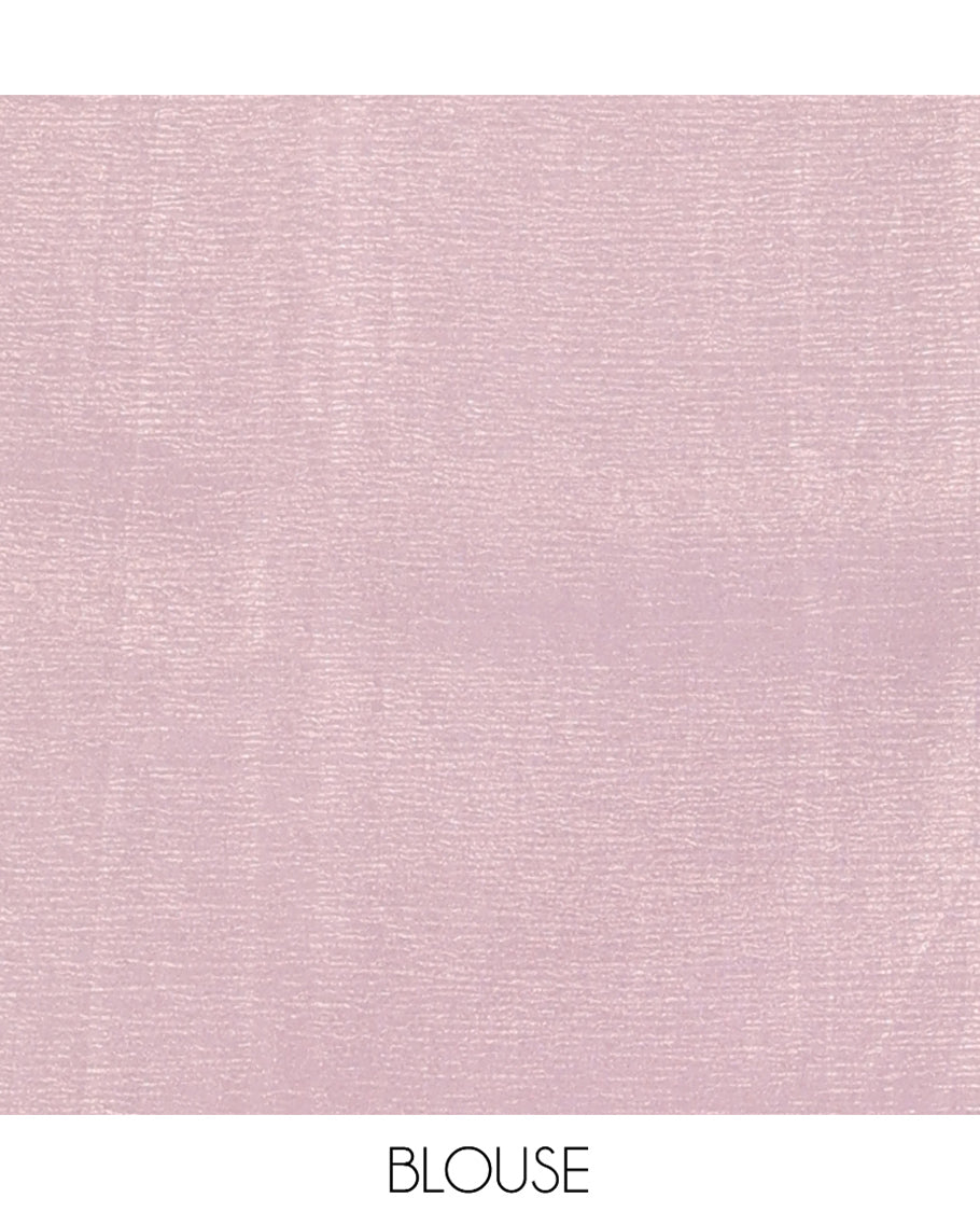 Pale Pink Crushed Tissue Saree, Delicately Decked Up with Floral Motifs Embroidery, a Subtle Scallop Border, and Matching Blouse