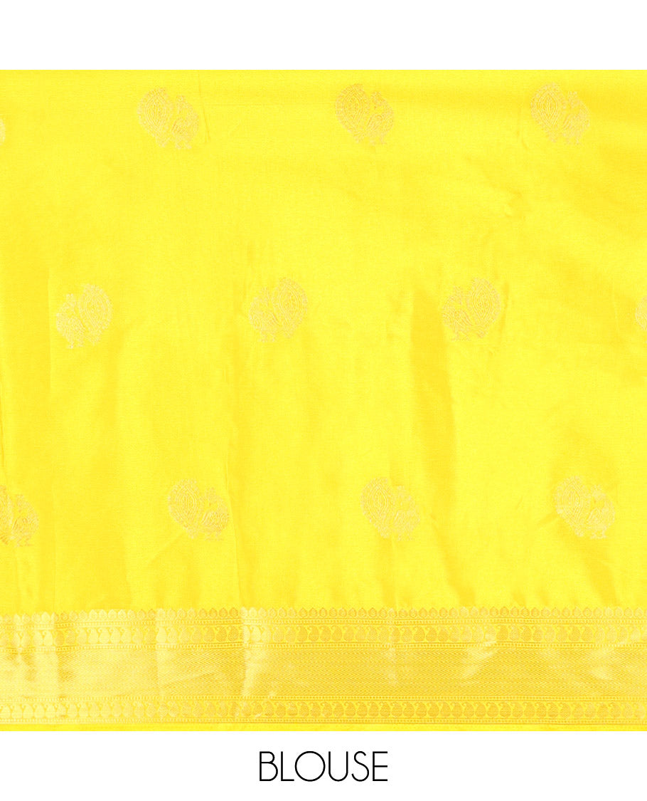 Blue Buttas Mysore Silk Saree