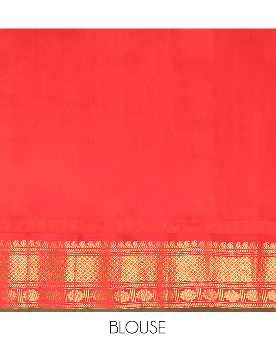 Green Gadwal Silk Saree