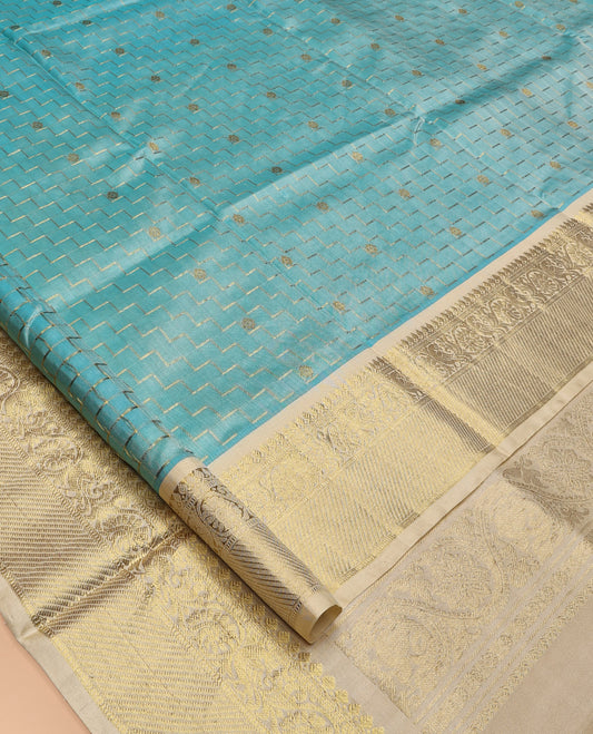 Blue Venkatagiri Silk Saree
