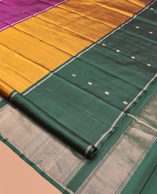 Yellow Mayuri Soft Silk Saree
