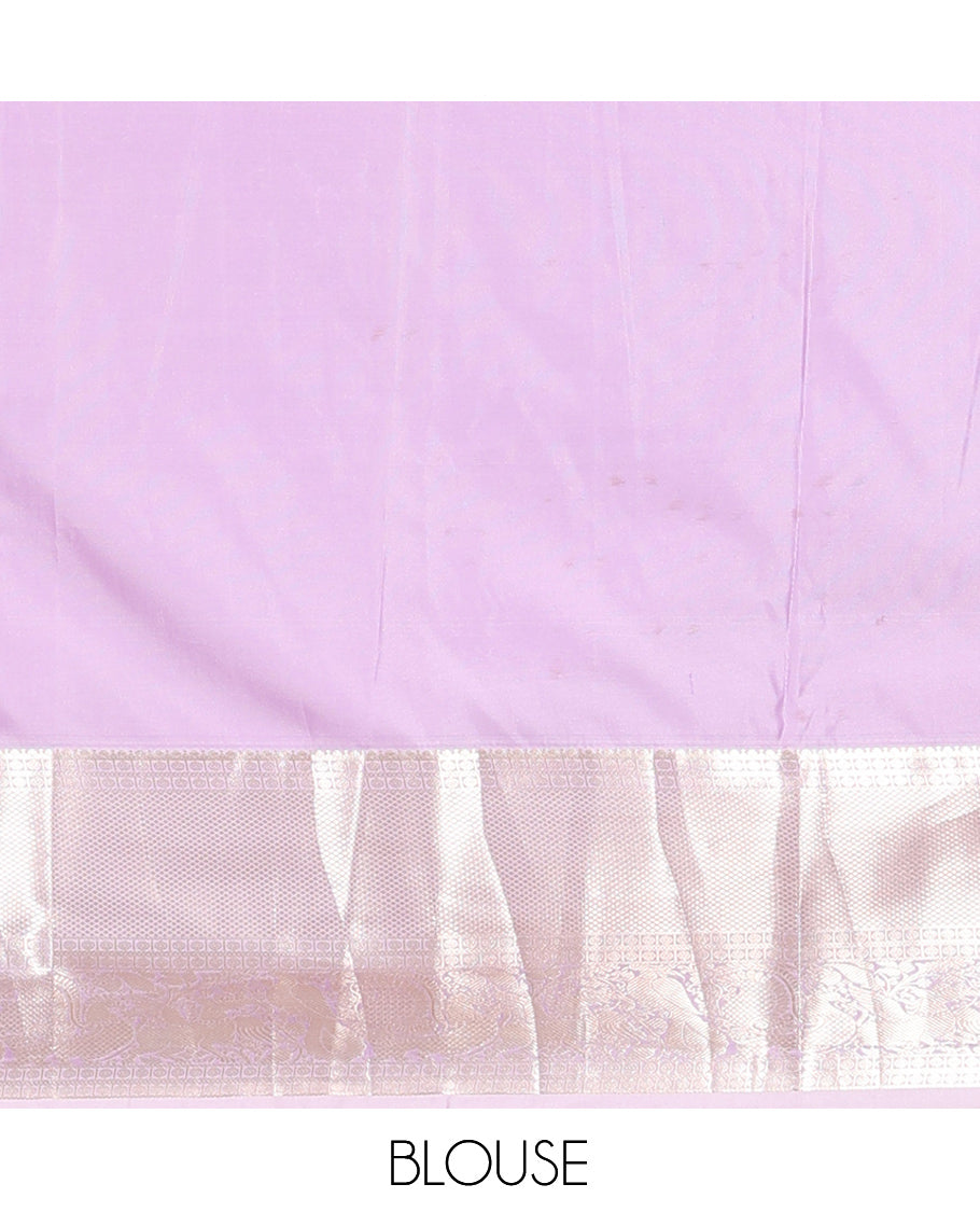 Coffee Brown-Lavender Budget Silk Saree