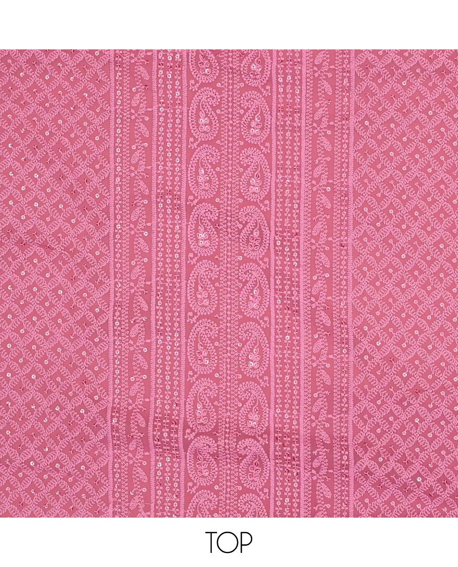 Black chudidhar material set thread embroidery with sequins work , plain botton & polka dot with mirror work dupatta
