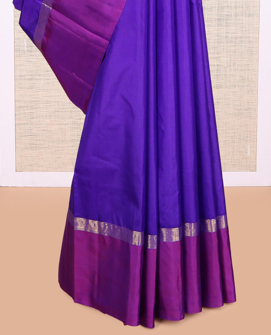 Violet Kanchipuram Silk Saree