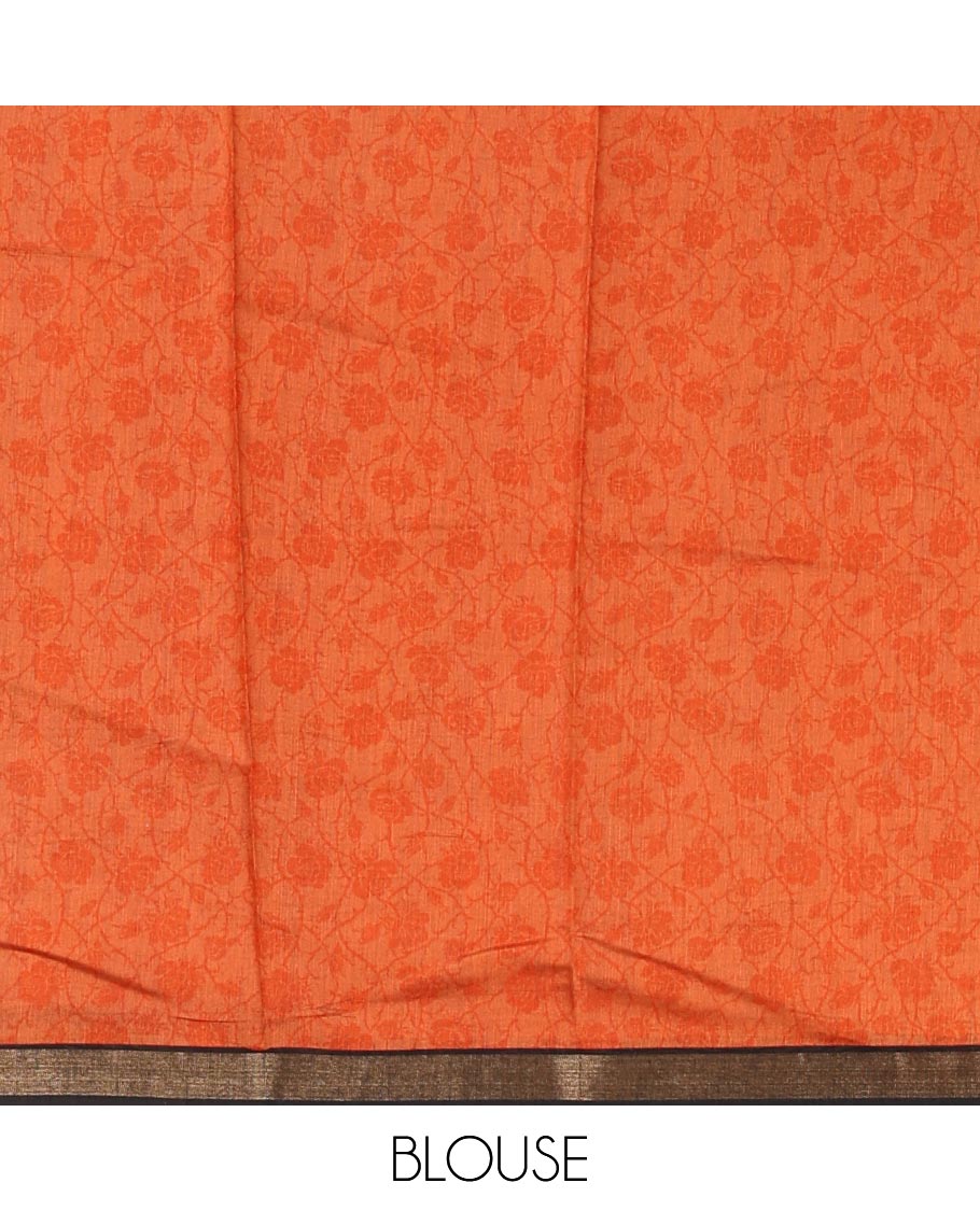 Black shibori-style printed muslin saree, contrast zari piping border, self printed pallu & shibori-style printed blouse