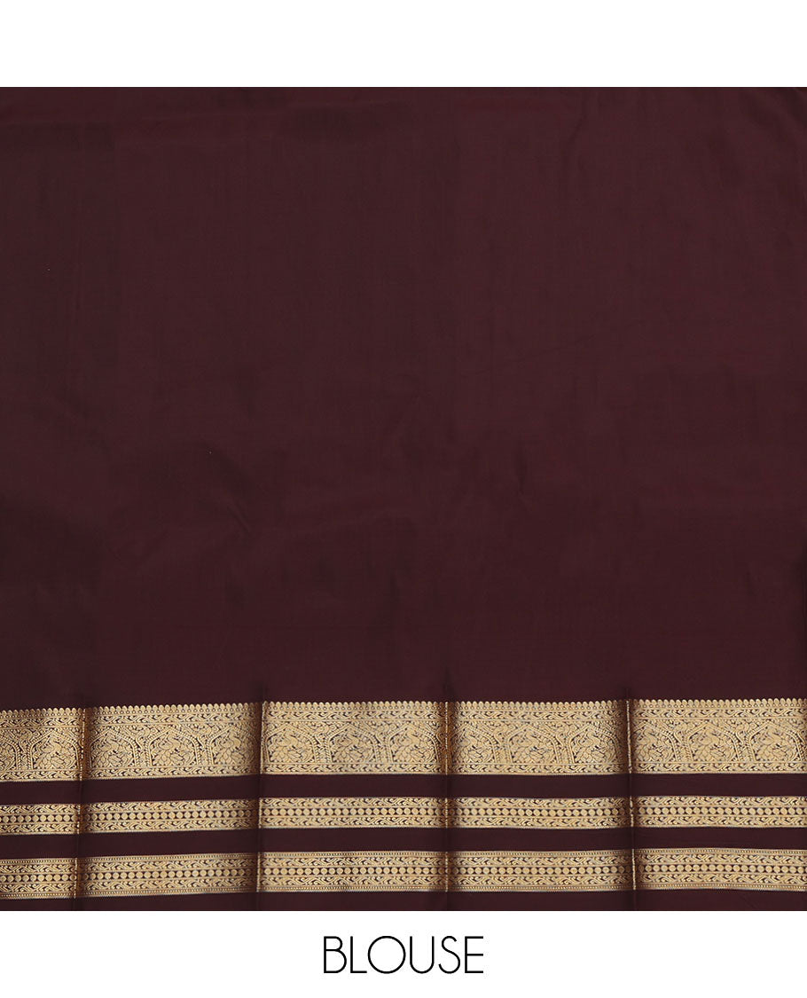 Rust Budget Silk Saree
