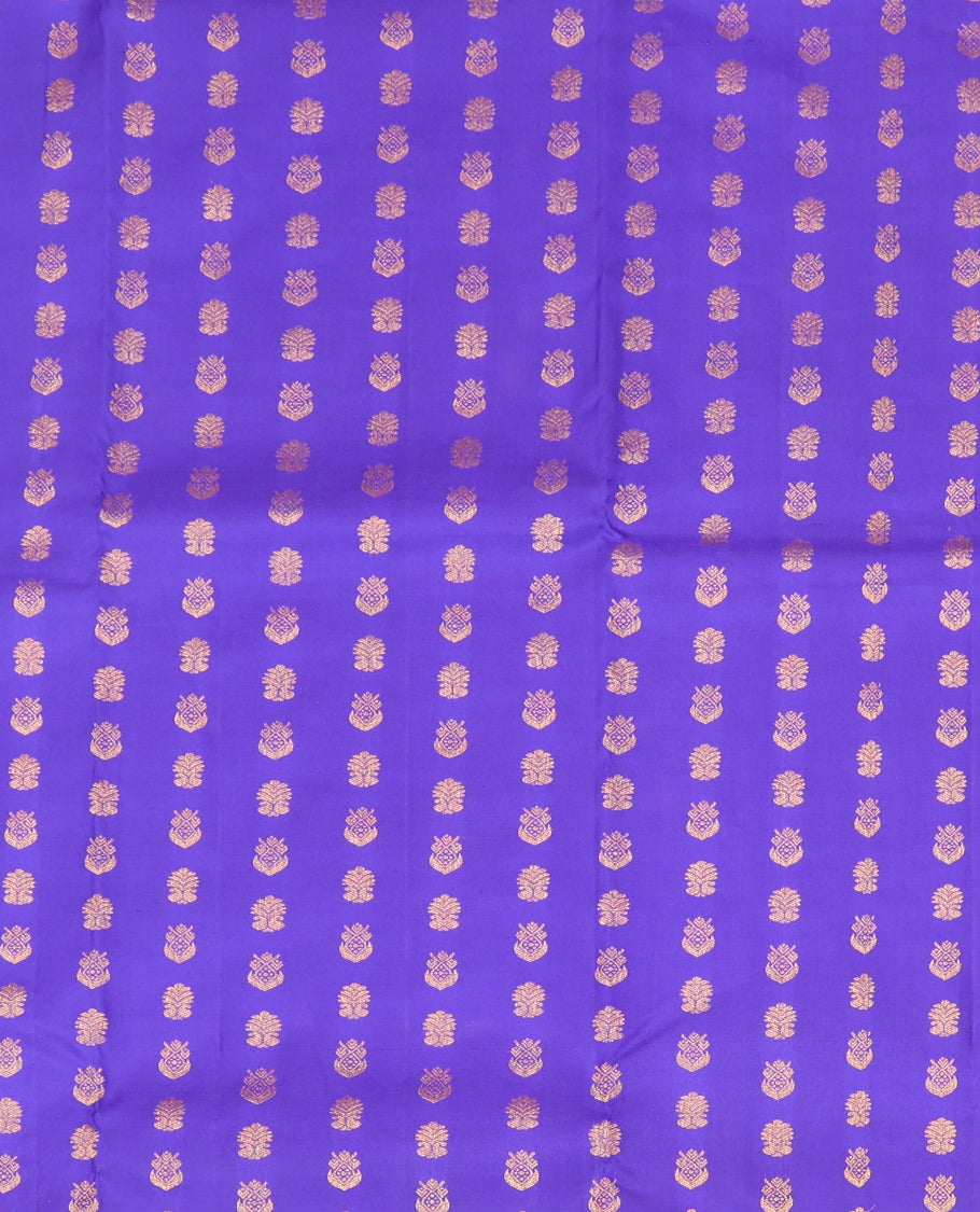 Violet Pure Silk Half Saree