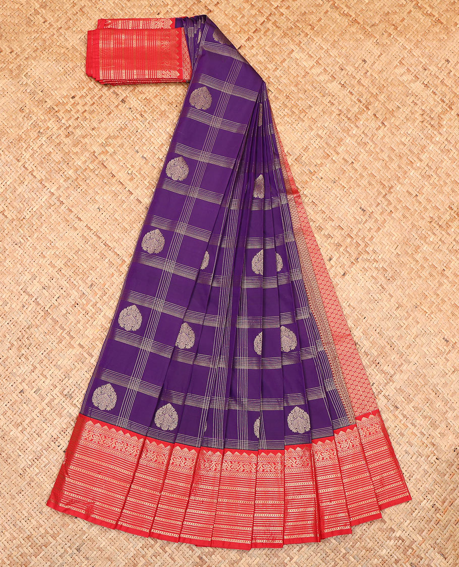 Violet Budget Silk Saree