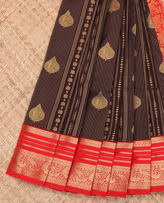 Brown Budget Silk Saree