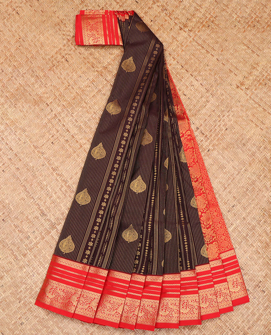 Brown Budget Silk Saree