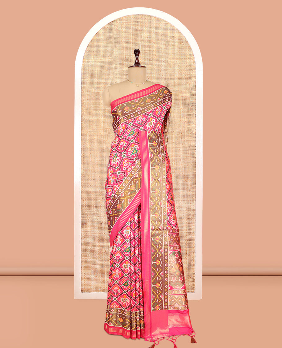Fuchsia Pink Fancy Patola Saree