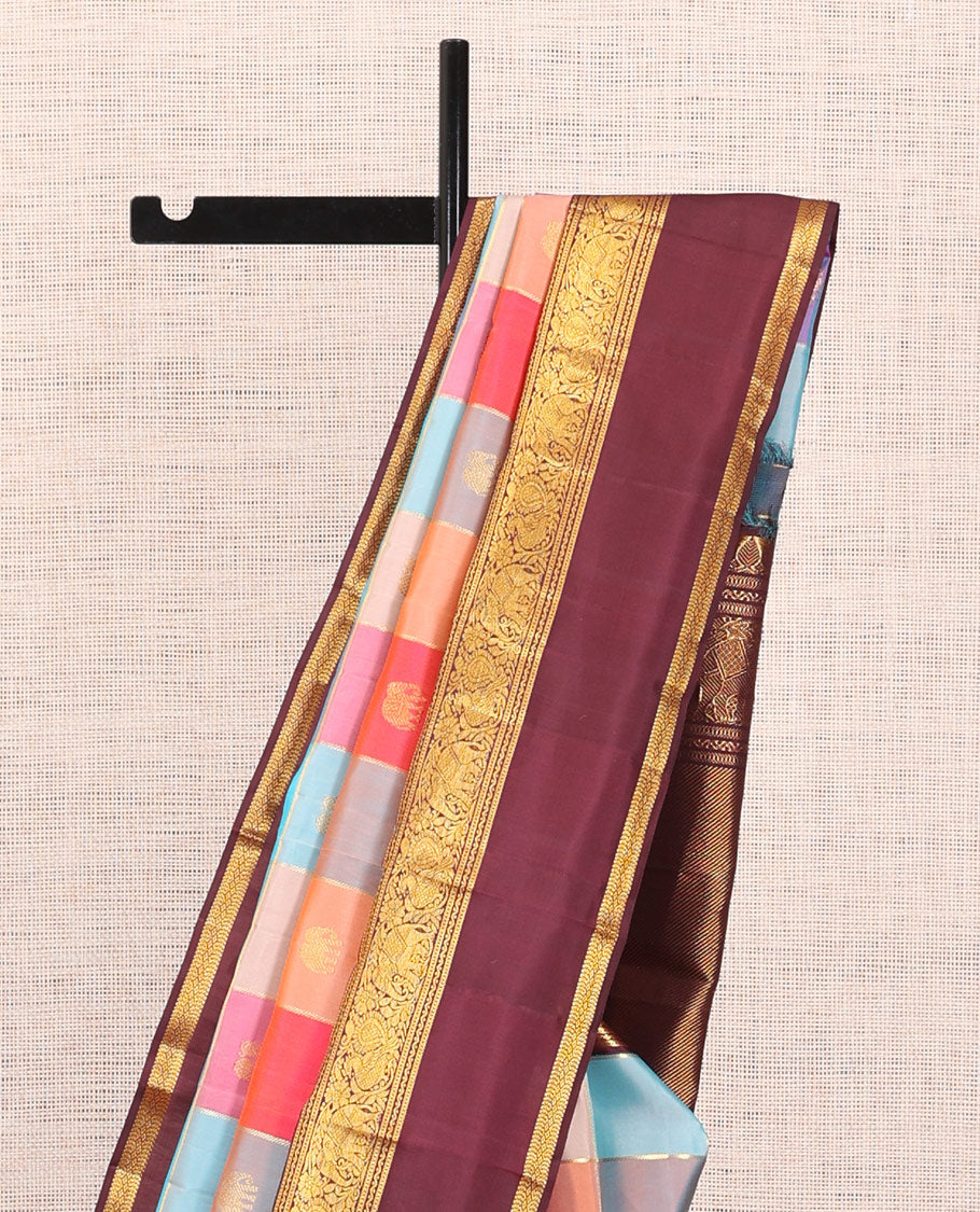 MultiColor Checks Silk Saree