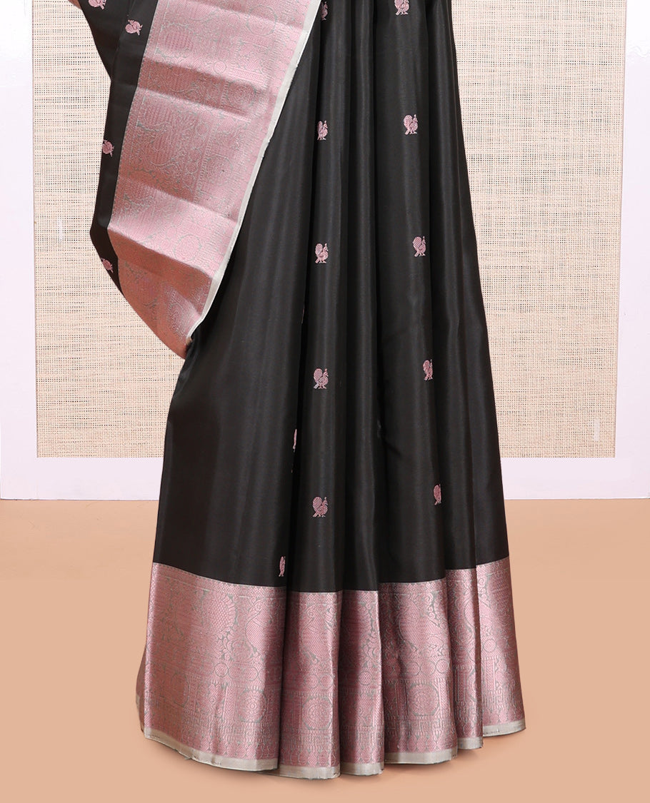 Black Kanchipuram Silk Saree