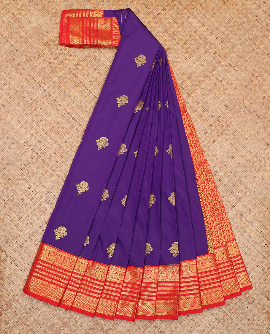 Violet Budget Silk Saree