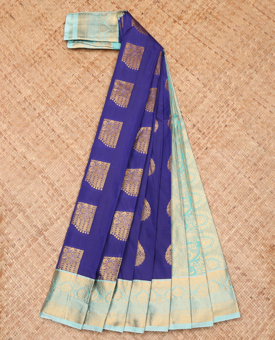 Blue Budget Silk Saree