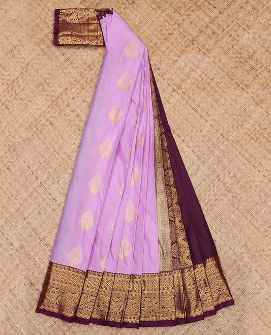 Lavender Budget Silk Saree