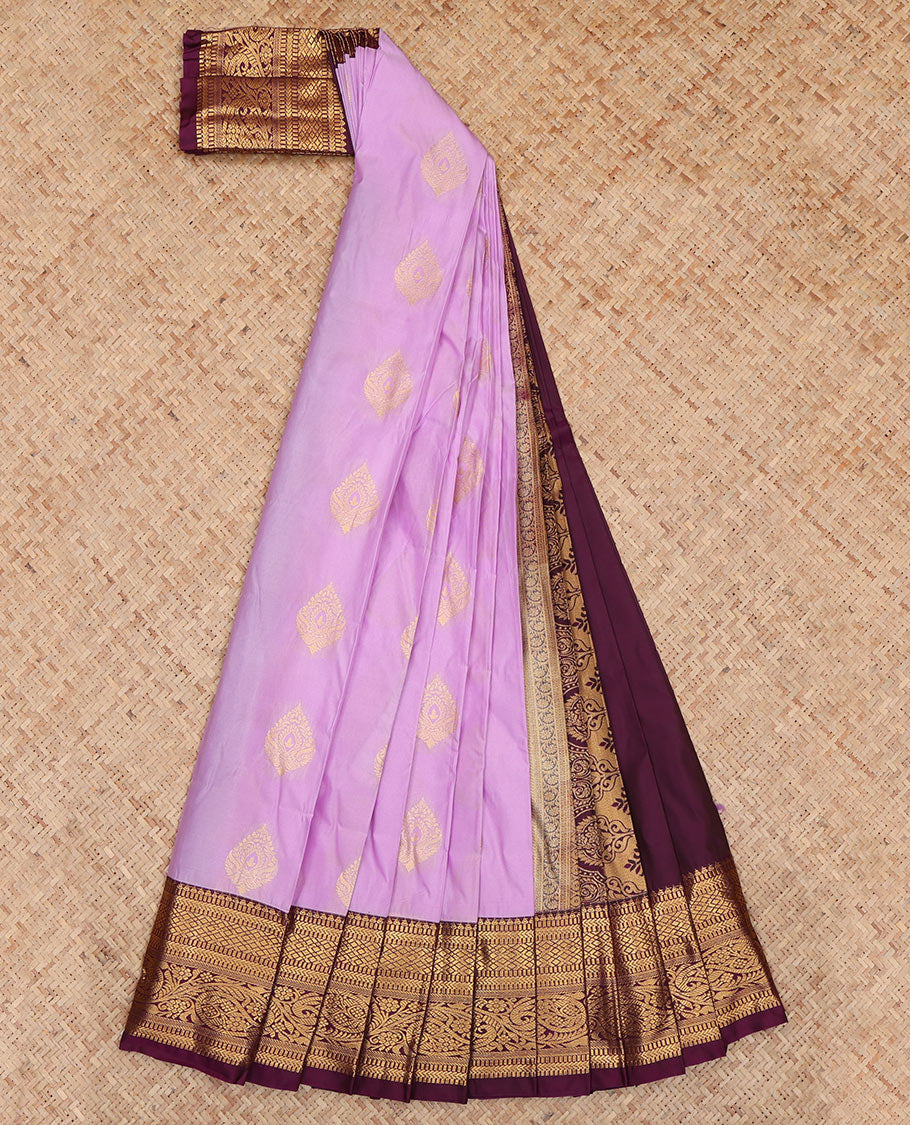 Lavender Budget Silk Saree
