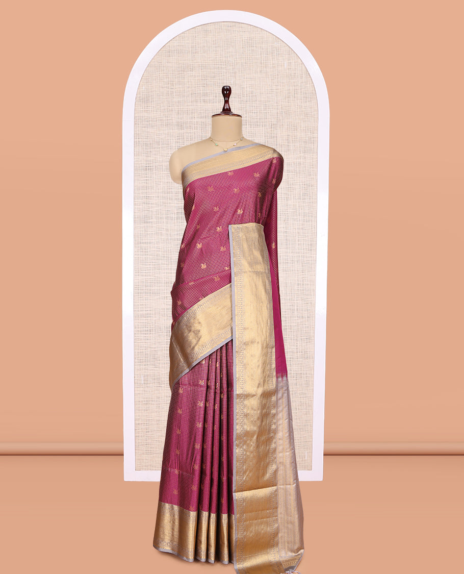 Wine Budget Silk Saree