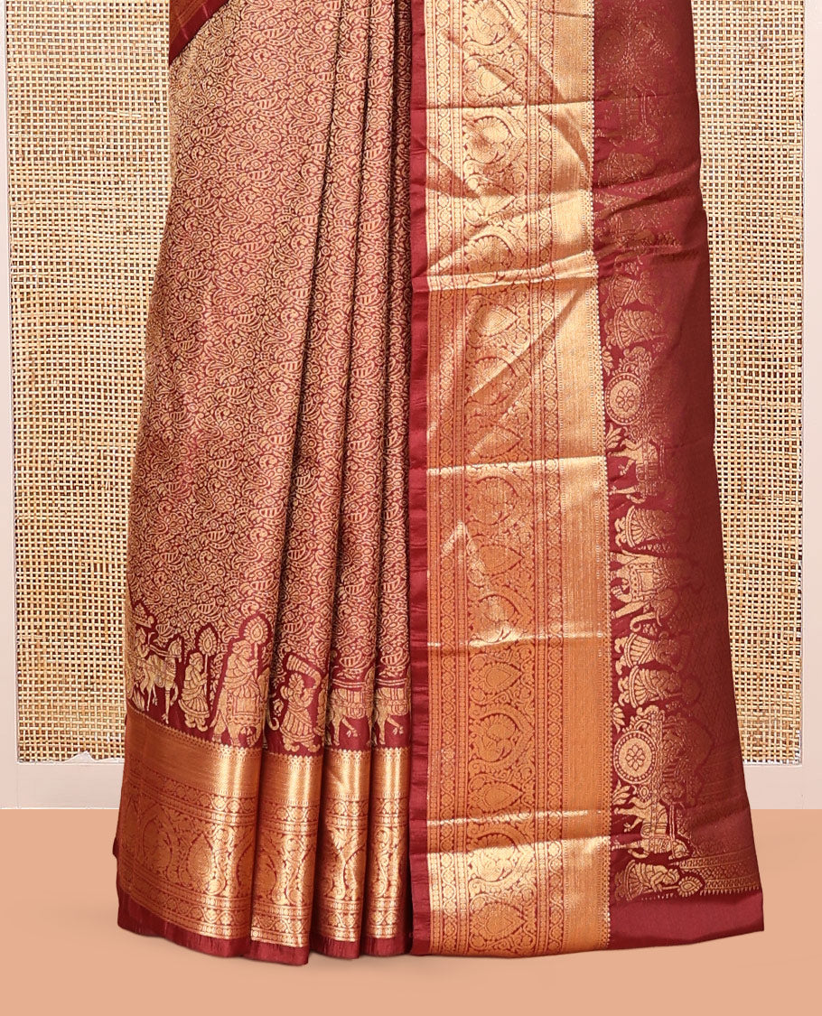 Maroon Budget Saree