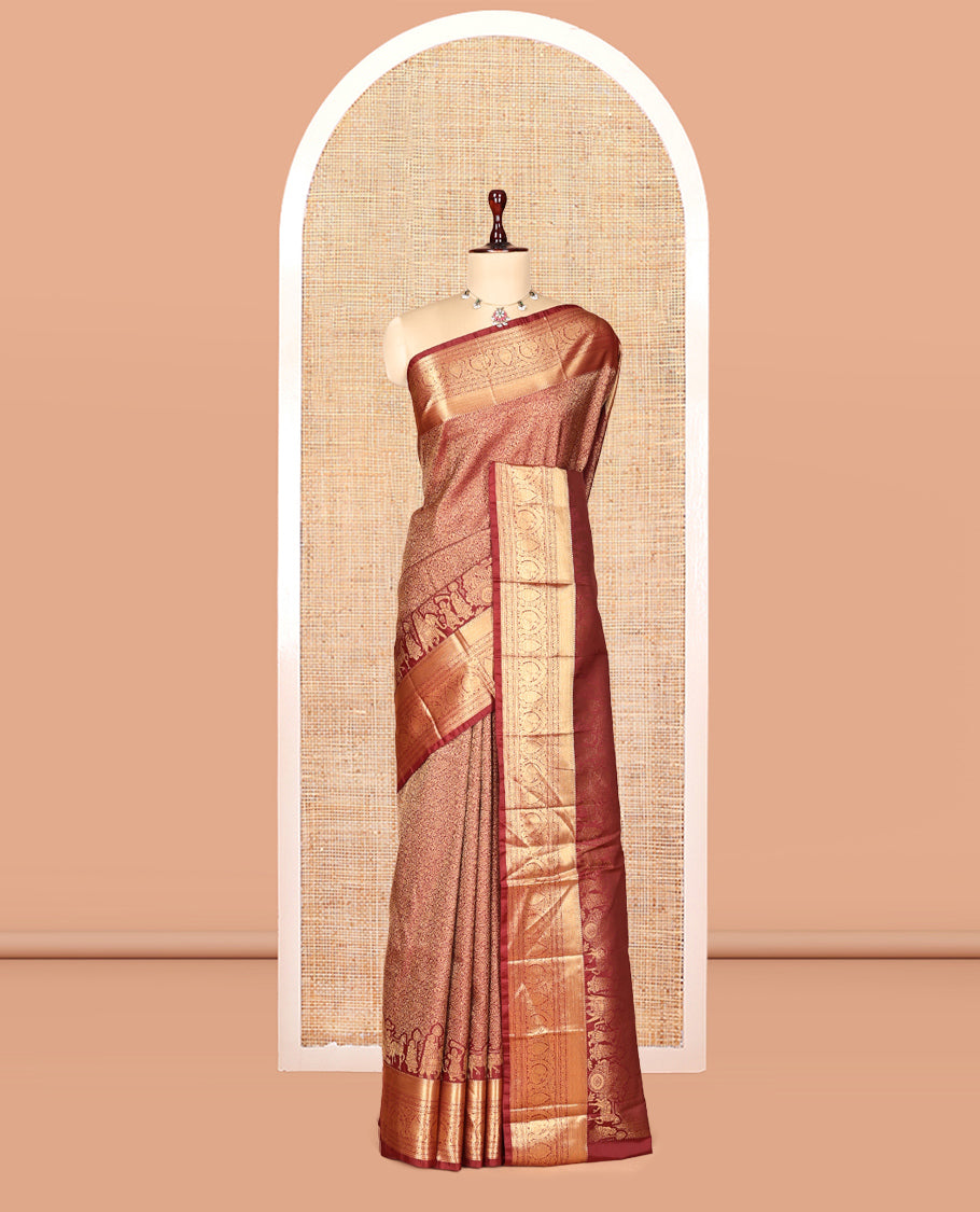 Maroon Budget Saree