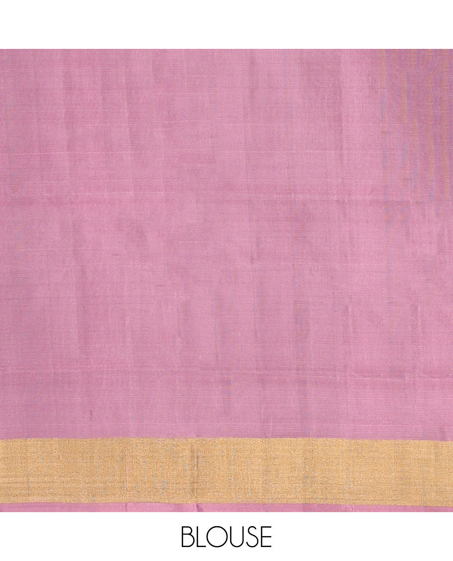 Brown Mayuri Lite Silk Mix Saree