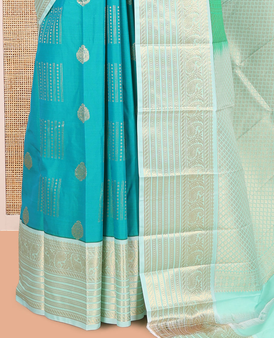 Rexona Green-Pista Green Budget Silk Saree