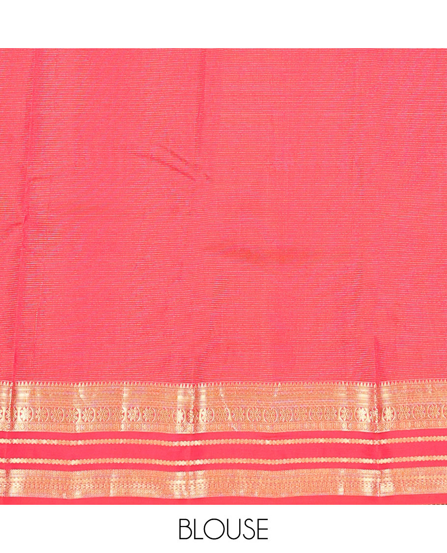 Red zari design vasundhara silk mix saree, zari border of rekku,muthu,banaras,kamalam & diamond designs & intricate pallu