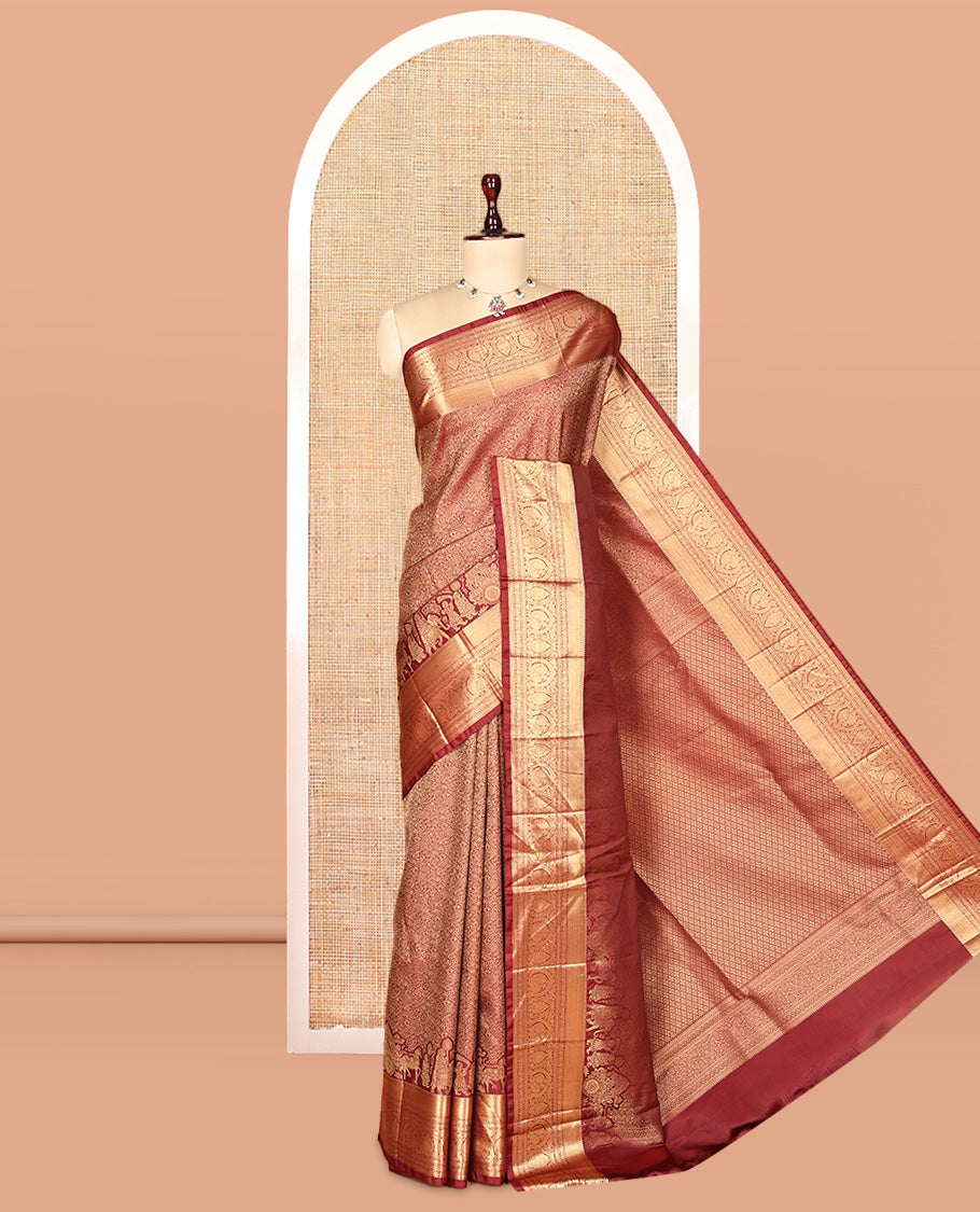 Maroon Budget Saree