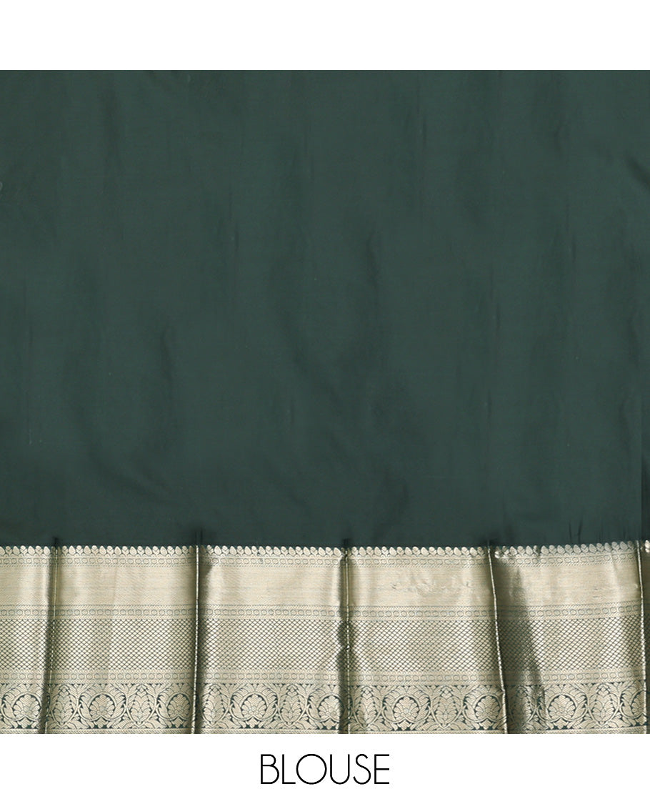 Pink Budget Silk Saree, Opulently Woven with Paisley Buttas All Over Its Body, Complemented by Contrast Traditional Zari Designs Woven Border, Intricate Pallu and Paired with a Contrast Blouse