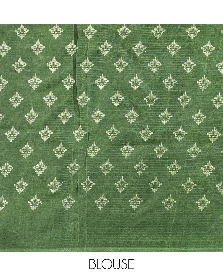 Brinjal purple stripes and unique motifs printed khadhi silk saree, contrast border and pallu features intricately printed triangle motifs