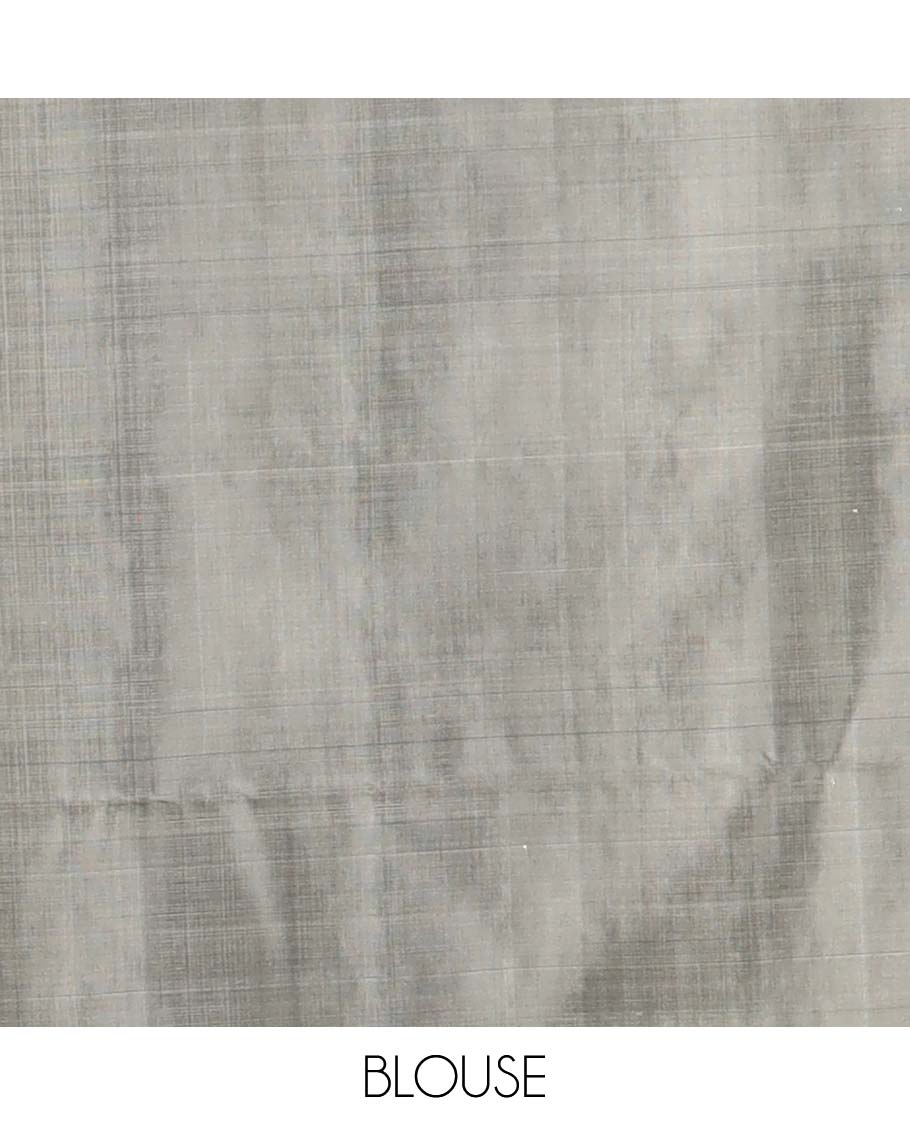 Cream floral buttas soft silk saree with contrast floral border & zig zag striped zari design pallu