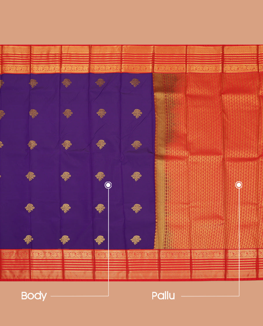 Violet Budget Silk Saree