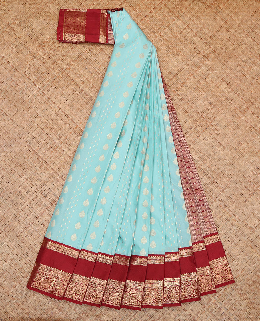 Blue Budget Silk Saree