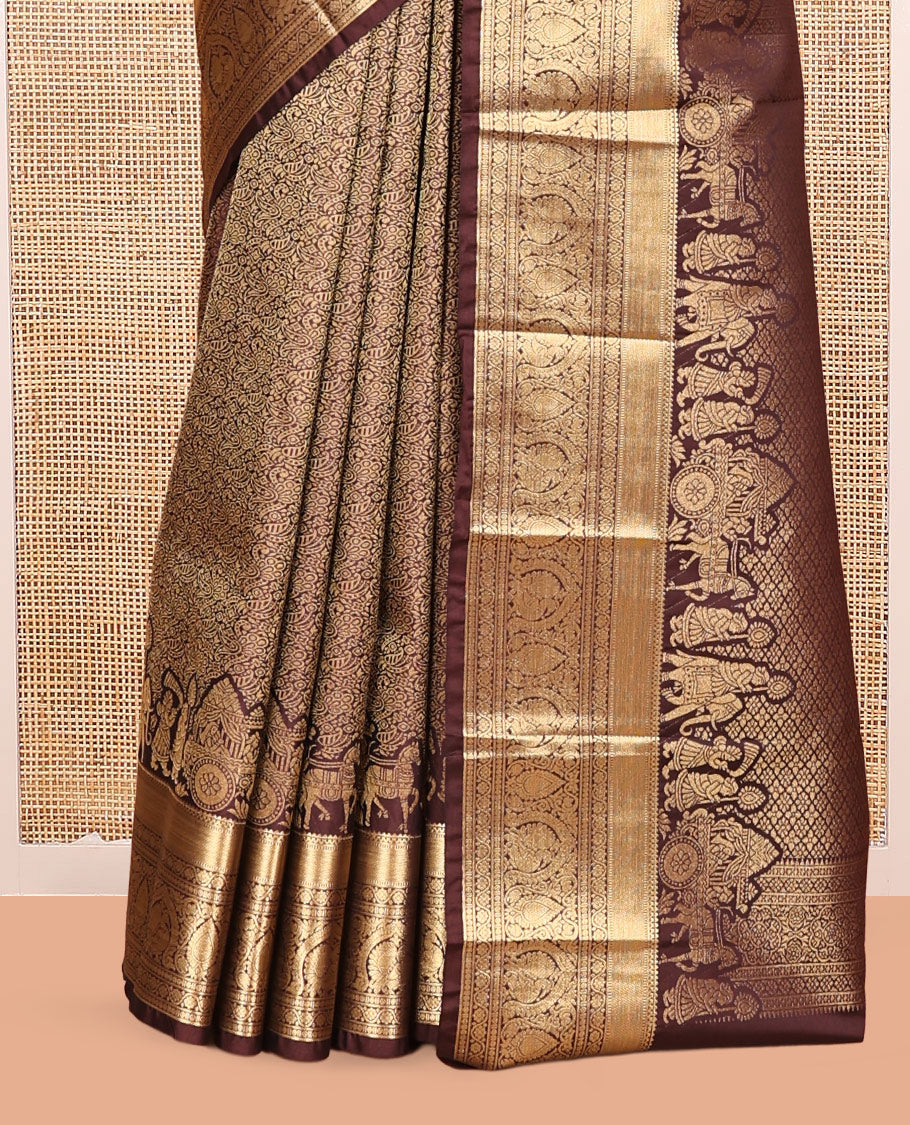 Brown Saree