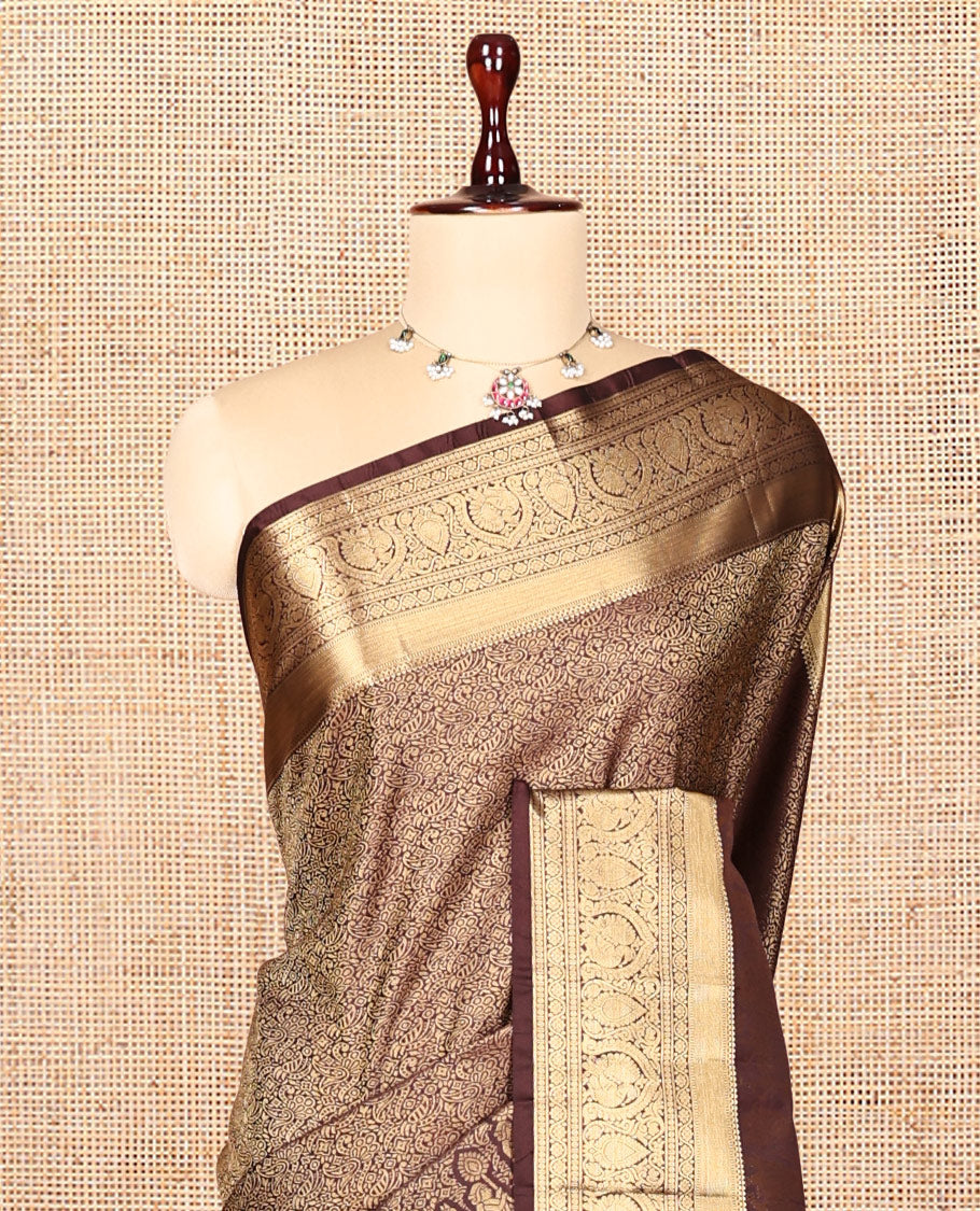 Brown Saree