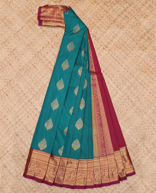 Blue Budget Silk Saree