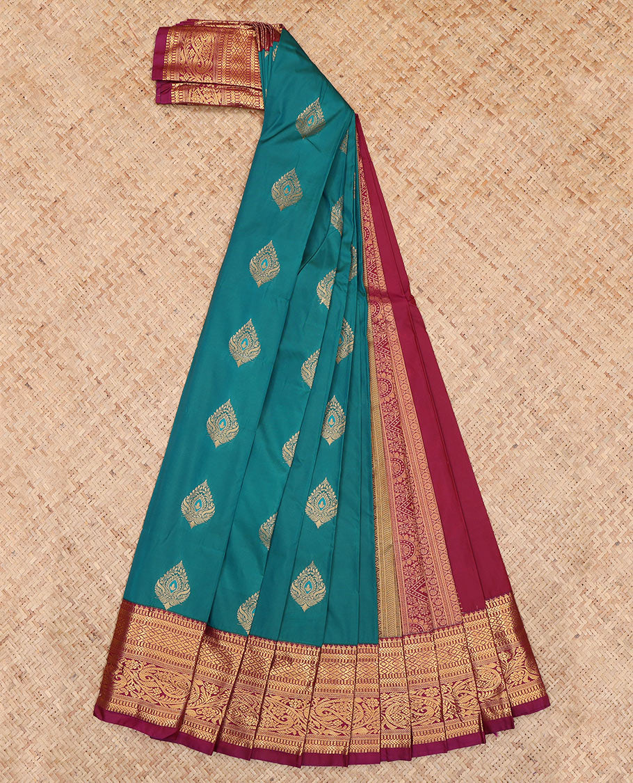Blue Budget Silk Saree