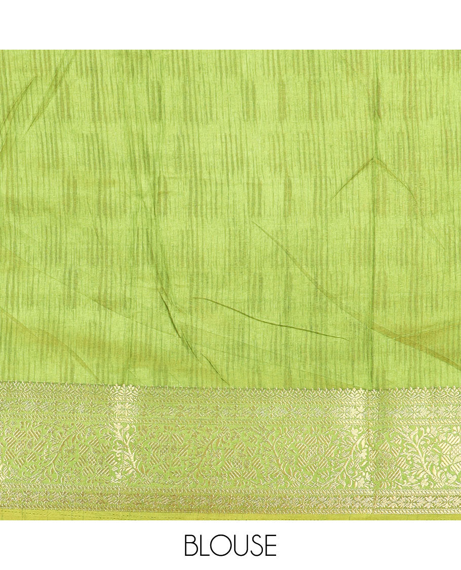 Orange flora and fauna motifs patola silk saree, contrast floral design zari border, and pallu of floral and bird motifs