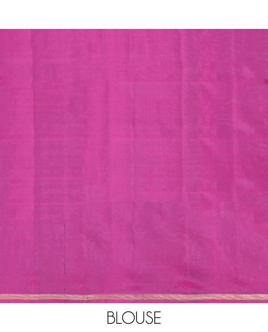 Blue Mayuri Lite Silk Mix Saree
