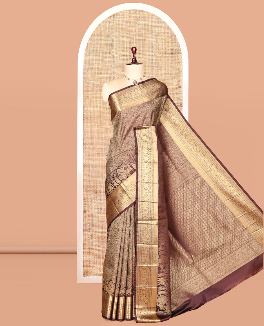 Brown Saree