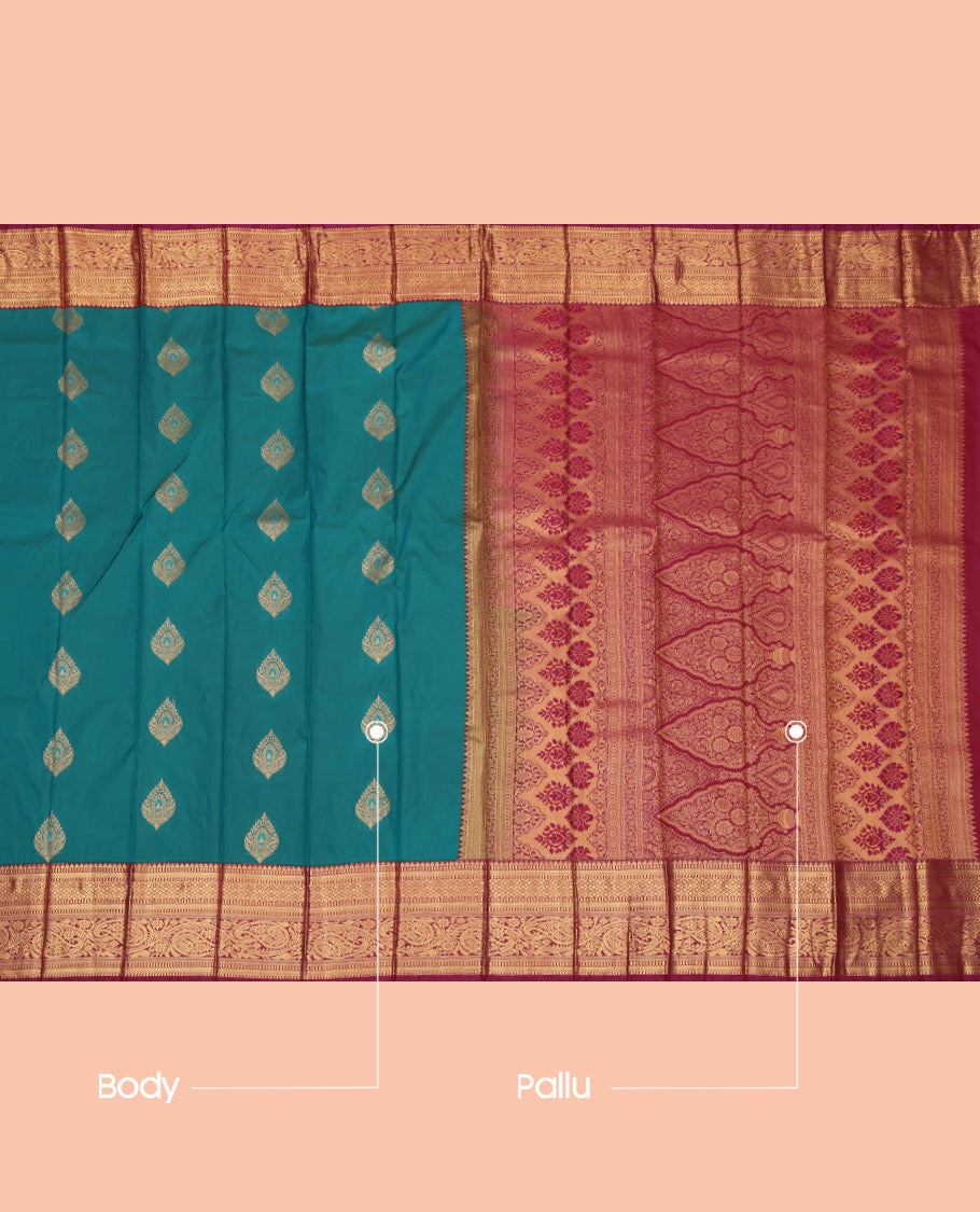 Blue Budget Silk Saree