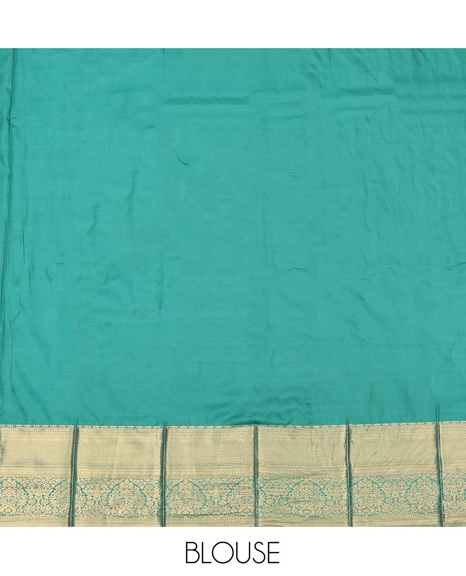 Pink Budget Silk Saree, Adorned with Zari Buttas and Checks, Complemented by Contrast Traditional Zari Border, Intricate Pallu, and Contrast Blouse