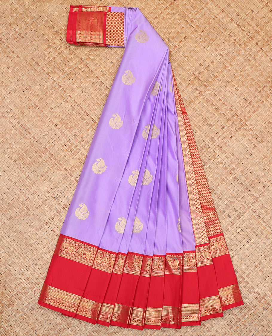 Lavender Budget Silk Saree
