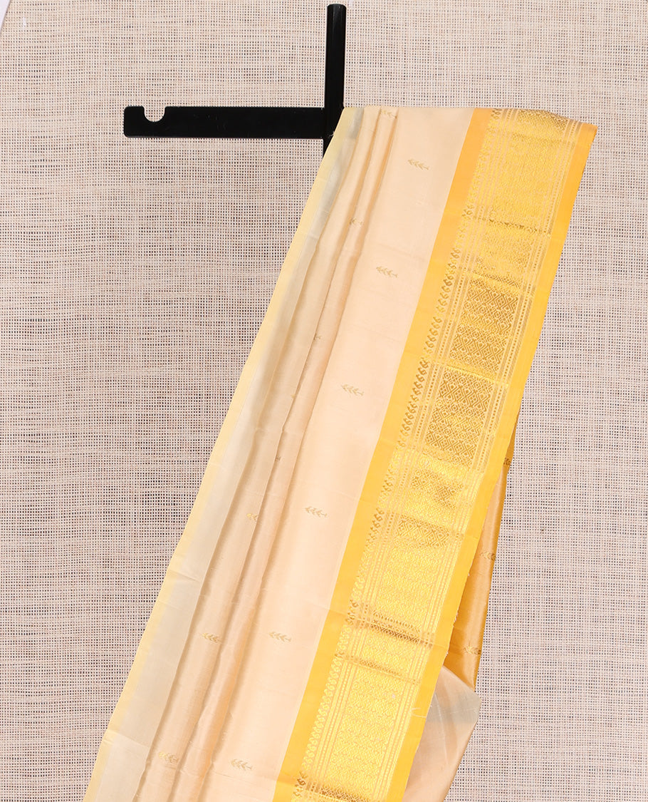 Light Sandal Kanchipuram Silk Saree