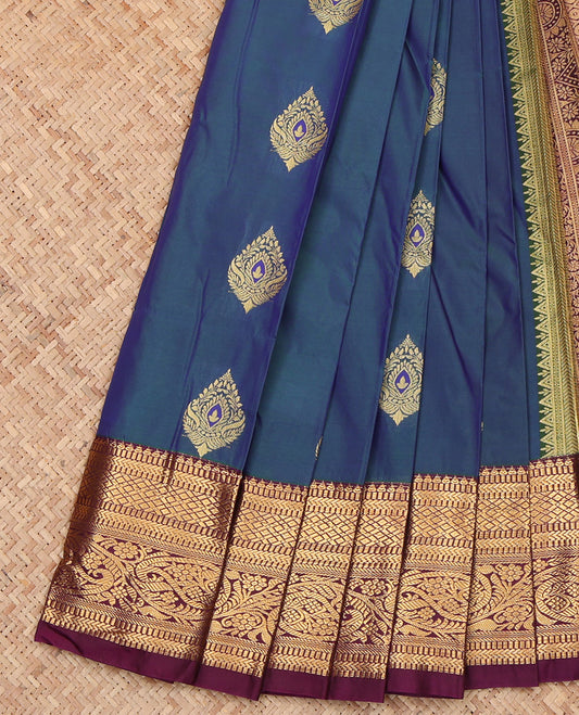 Blue Budget Silk Saree