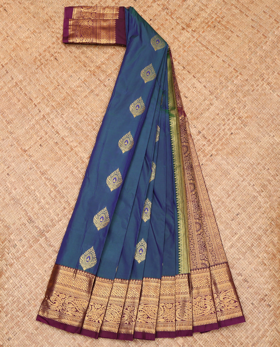 Blue Budget Silk Saree