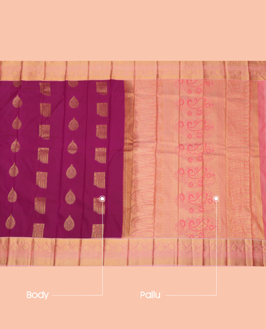 Magenta Budget Silk Saree